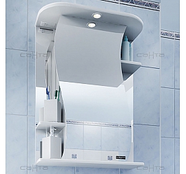 Шкаф зеркальный Санта Стандарт Лира 101053 55 см с подсветкой