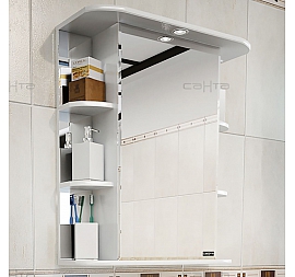 Шкаф зеркальный Санта Стандарт Герда 101042 60 см с подсветкой