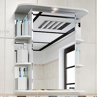 Шкаф зеркальный Санта Стандарт Герда 101045 65 см с подсветкой