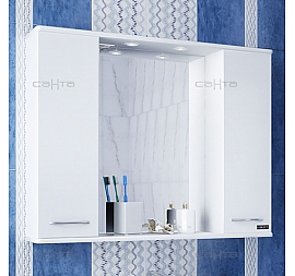 Шкаф зеркальный Санта Стандарт Прима 85 см