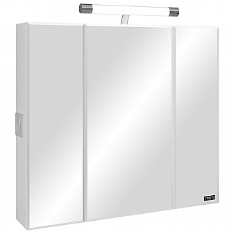 Шкаф зеркальный Санта Стандарт 113018 90 см с подсветкой
