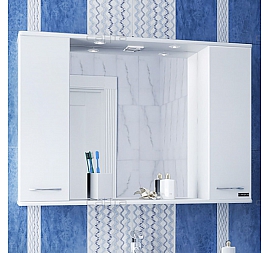 Шкаф зеркальный Санта Стандарт Прима 100 см