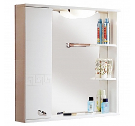 Шкаф зеркальный Акватон Аттика 1A003802AT01L 85 см левый