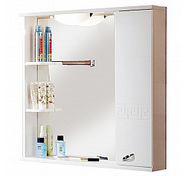 Шкаф зеркальный Акватон Аттика 1A003802AT01R 85 см правый