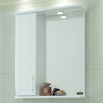 Шкаф зеркальный Санта Дублин 123001 60 см левый