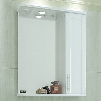 Шкаф зеркальный Санта Дублин 123002 60 см правый