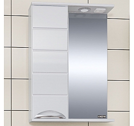 Шкаф зеркальный Санта Родос 106013 50 см левый