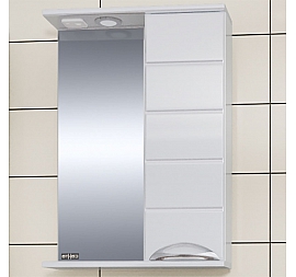 Шкаф зеркальный Санта Родос 106014 50 см правый