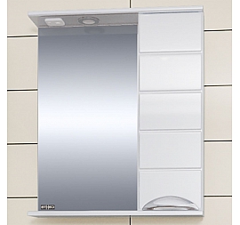 Шкаф зеркальный Санта Родос 106016 60 см правый