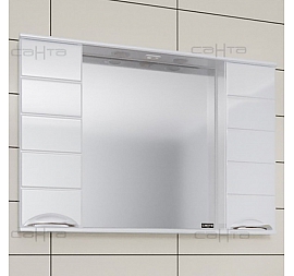 Шкаф зеркальный Санта Родос 106018 100 см