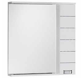 Шкаф зеркальный Aquanet Доминика 80 см белый