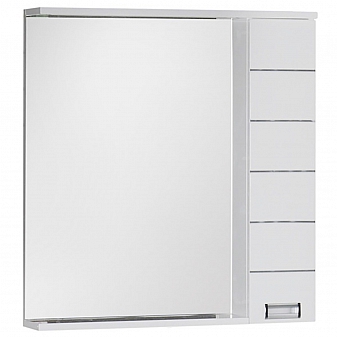 Шкаф зеркальный Aquanet Доминика 80 см белый