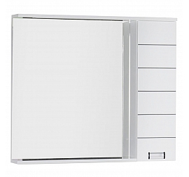 Шкаф зеркальный Aquanet Доминика 100 см белый