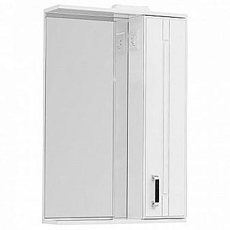 Шкаф зеркальный Aquanet Рондо 60 см белый антик