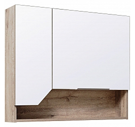 Шкаф зеркальный Runo Родос 85 см левый