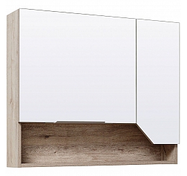 Шкаф зеркальный Runo Родос 85 см правый