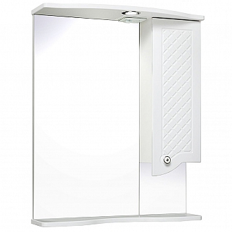 Шкаф зеркальный Runo Милано 65 см