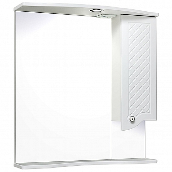 Шкаф зеркальный Runo Милано 75 см