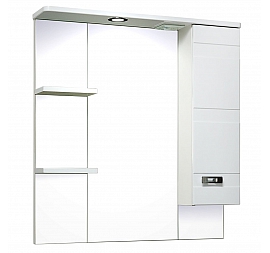 Шкаф зеркальный Runo Турин 75 см