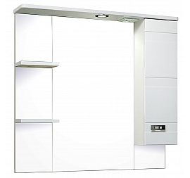 Шкаф зеркальный Runo Турин 85 см