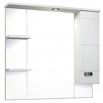 Шкаф зеркальный Runo Турин 85 см