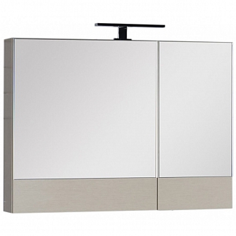 Шкаф зеркальный Aquanet Нота 90 см светлый дуб