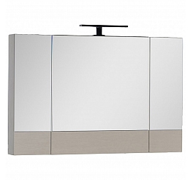 Шкаф зеркальный Aquanet Нота 100 см светлый дуб