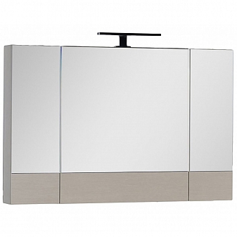 Шкаф зеркальный Aquanet Нота 100 см светлый дуб