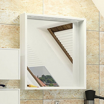 Шкаф зеркальный Акватон Фабиа 1A172502FBB50 80 см