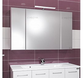 Шкаф зеркальный Санта Стандарт 113020 120 см с подсветкой