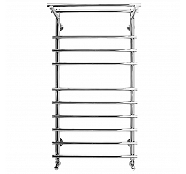 Полотенцесушитель Terminus Ватра с полкой П10 6-3-1 103х56 см 10 перекладин