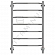 Полотенцесушитель электрический Terminus Виктория П7 73х45 см 7 перекладин