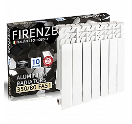 Радиатор алюминиевый Firenze FA50 350x80 4 секции