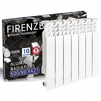 Радиатор алюминиевый Firenze FA20 500x80 6 секций
