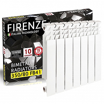 Радиатор биметаллический Firenze FB40 350x80 4 секции