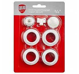 Универсальный монтажный комплект для радиаторов отопления Royal Thermo 3/4" белый