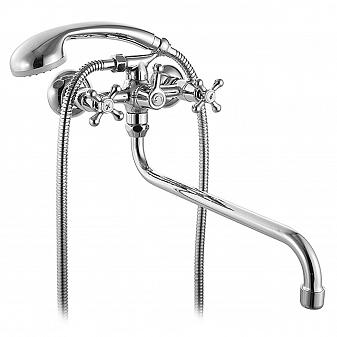 Смеситель для ванны Milardo Bosfor BO270BW4K+W21 MI