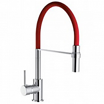 Смеситель для кухни Aquanet Kitchen FF6215-red