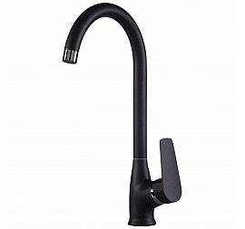 Смеситель для кухни Rossinka S35-23-Black черный