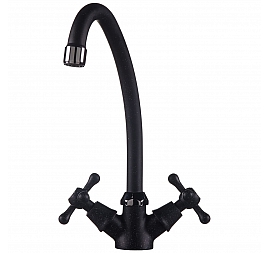 Смеситель для кухни Rossinka Y02-71-Black черный