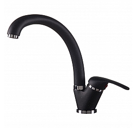 Смеситель для кухни Rossinka Y35-23-Black черный