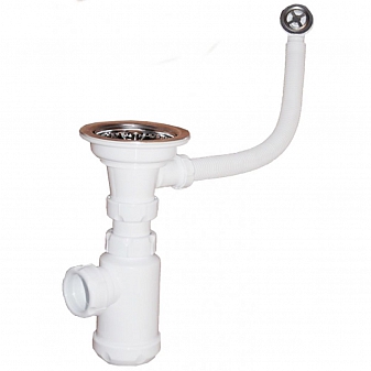 Сифон для кухонной мойки Grand 3 1/2" С.Н.370-11-01