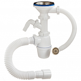 Сифон для кухонной мойки Orio A-5011 с переливом