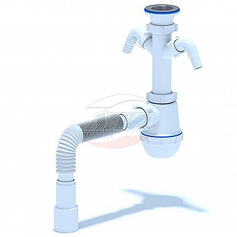 Сифон для кухонной мойки Ани Пласт A1115