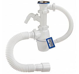Сифон для умывальника Orio A-4010 с отводом для стиральной машины