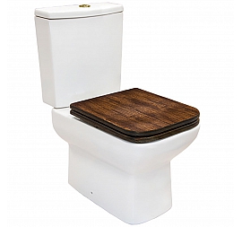 Унитаз-компакт Della Quattro Oak Bronze DE521090122 микролифт