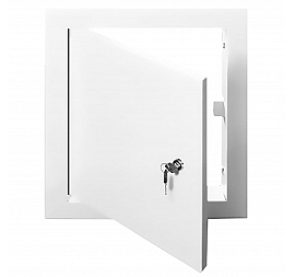 Сантехнический люк Делайт ЛТМЗ 30х30 см на замке (сталь 0.8 мм)