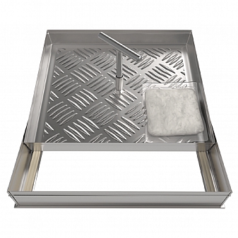 Люк напольный алюминиевый Делайт ЛН0007070 70х70 см