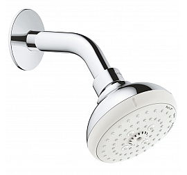 Верхний душ Grohe New Tempesta Classic 100 26088001 с душевым кронштейном 178 мм