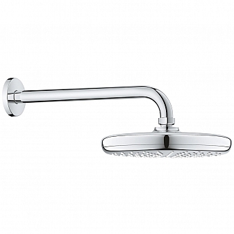 Верхний душ Grohe New Tempesta Classic 210 26411000 с душевым кронштейном 286 мм